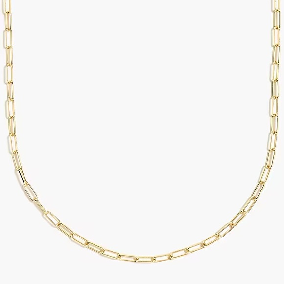 J. Crew Factory T-bar paper-clip link chain necklace - Picture 2 of 2